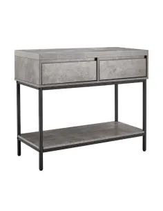 Isla 2 Drawer Console Table - Grey | Murphy Furniture