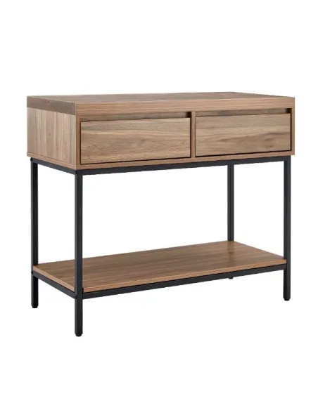 Isla 2 Drawer Console Table - Walnut | Murphy Furniture