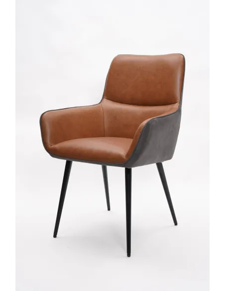 Rebecca Dining Chair - Cognac Leather | Murphy Furniture