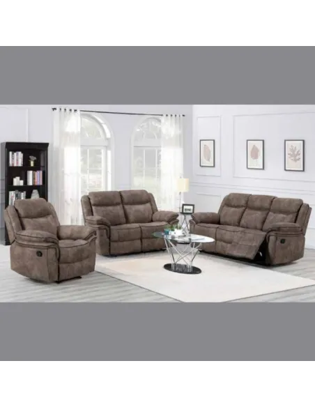 Brody 2 Seater Recliner Sofa - Tan | Murphy Furniture