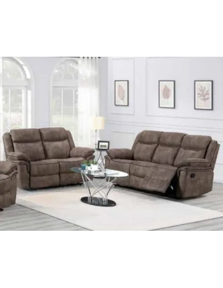 Brody 3+2 Sofa Suite - Brown/Tan | Murphy Furniture
