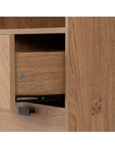 Leon 2 Drawer 2 Shelf Cabinet - Medium O | Murphy Furniture 2