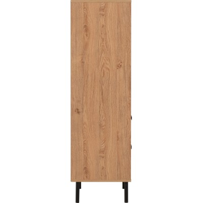 Leon 2 Drawer 2 Shelf Cabinet - Medium O | Murphy Furniture