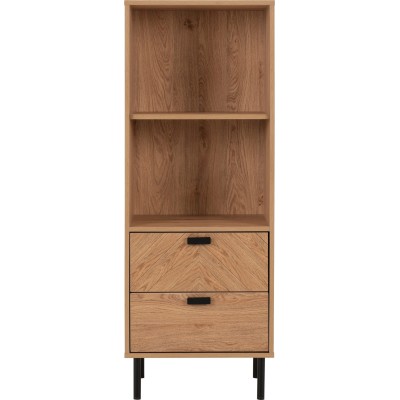 Leon 2 Drawer 2 Shelf Cabinet - Medium O | Murphy Furniture