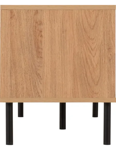 Leon 2 Door TV Unit - Medium Oak Effect | Murphy Furniture