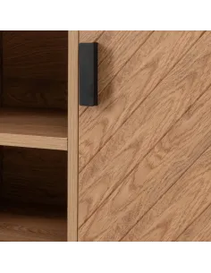Leon 2 Door TV Unit - Medium Oak Effect | Murphy Furniture 2