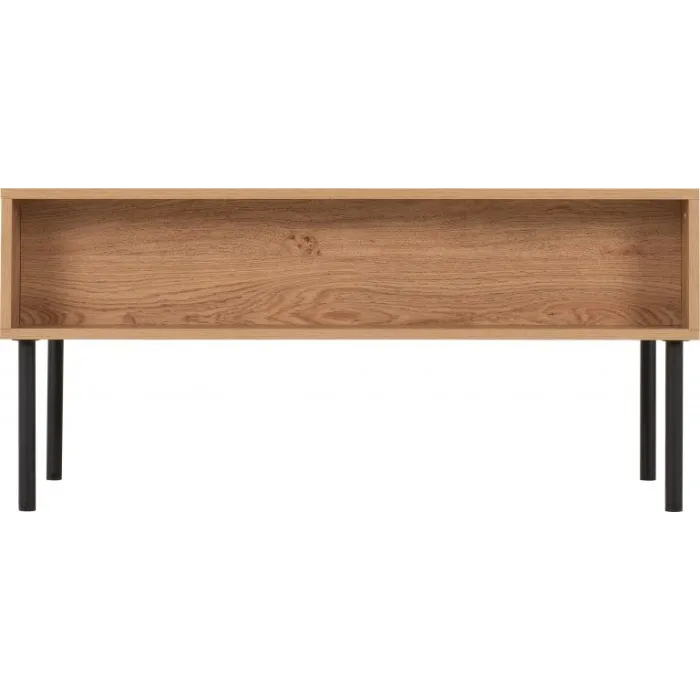 Leon 2 Drawer Coffee Table - Medium Oak | Murphy Furniture