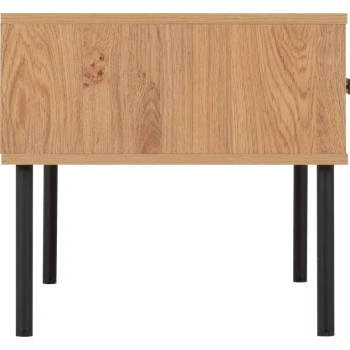 Leon 2 Drawer Coffee Table - Medium Oak | Murphy Furniture