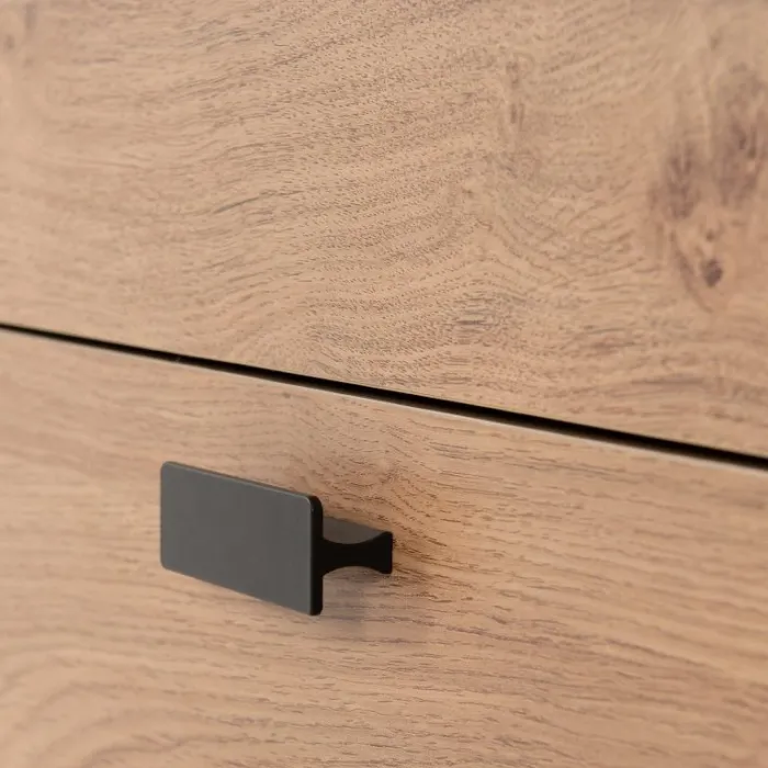 Leon 2 Drawer Coffee Table - Medium Oak | Murphy Furniture