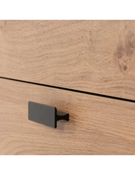 Leon 2 Drawer Coffee Table - Medium Oak | Murphy Furniture