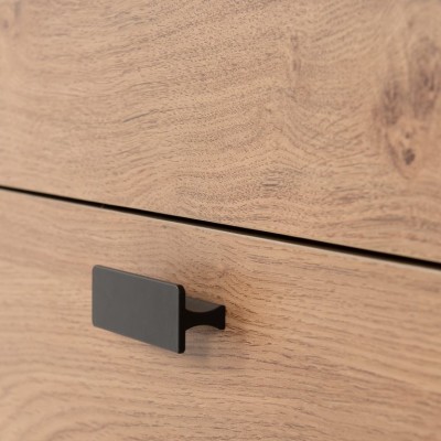 Leon 3+2 Drawer Chest - Medium Oak Effect | Murphy Furniture