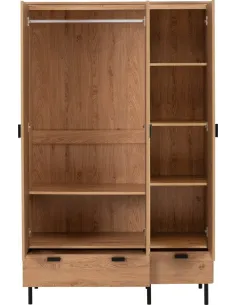 Leon 3 Door 2 Drawer Wardrobe - Medium O | Murphy Furniture 2