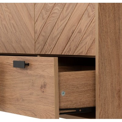Leon 3 Door 2 Drawer Wardrobe - Medium O | Murphy Furniture