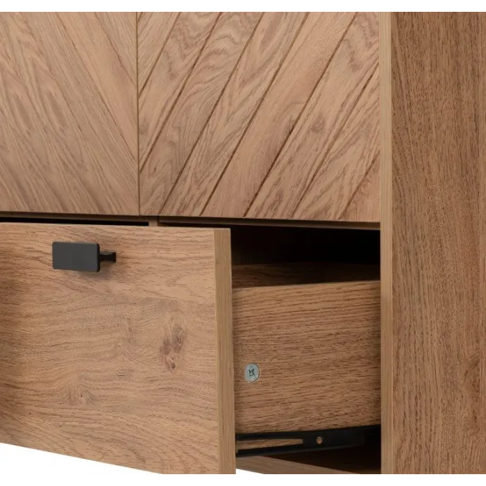 Leon 3 Door 2 Drawer Wardrobe - Medium O | Murphy Furniture