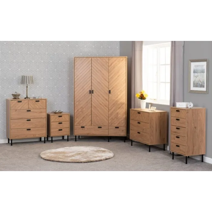 Leon 3 Door 2 Drawer Wardrobe - Medium O | Murphy Furniture