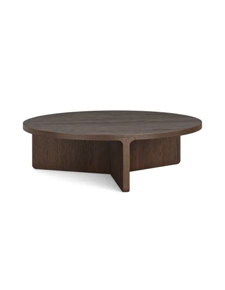 Haiden Large Round Coffee Table - Dark O | Murphy Furniture