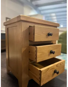Lancaster 3 Drawer Bedside Locker - Soli | Murphy Furniture 2