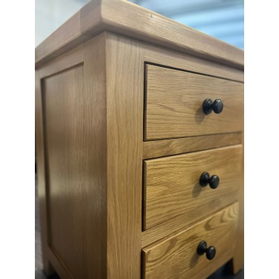 Lancaster 3 Drawer Bedside Locker - Soli | Murphy Furniture