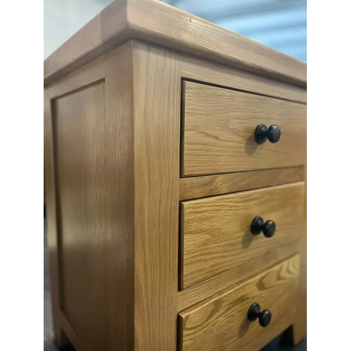 Lancaster 3 Drawer Bedside Locker - Soli | Murphy Furniture