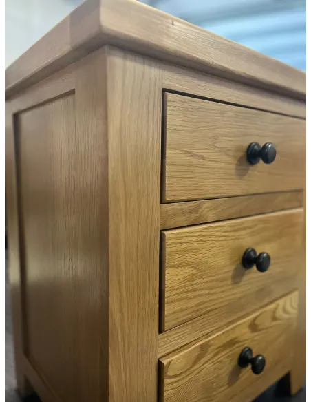 Lancaster 3 Drawer Bedside Locker - Soli | Murphy Furniture