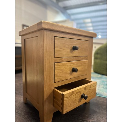Lancaster 3 Drawer Bedside Locker - Soli | Murphy Furniture