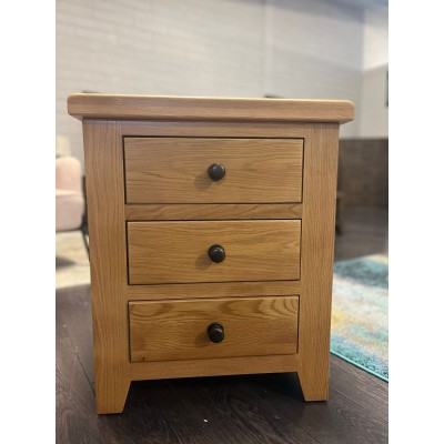 Lancaster 3 Drawer Bedside Locker - Soli | Murphy Furniture