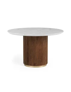 Milo Round Dining Table - Mango Wood/Mar | Murphy Furniture