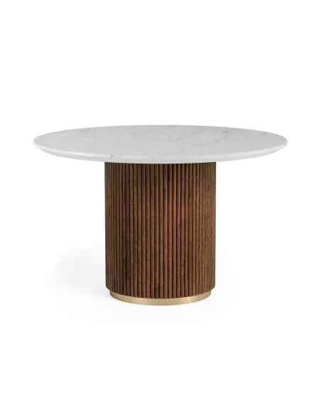 Milo Round Dining Table - Mango Wood/Mar | Murphy Furniture