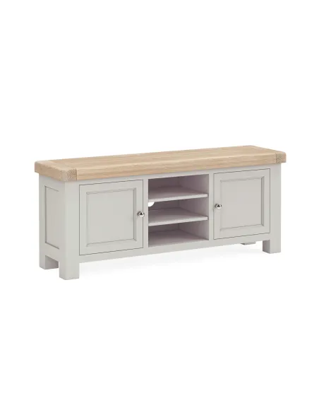 Marbury 1400 mm TV Unit - Light Grey | Murphy Furniture