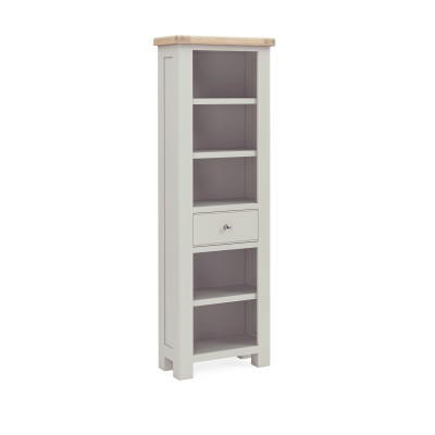 Marbury Slim Bookcase - Light Grey | Murphy Furniture