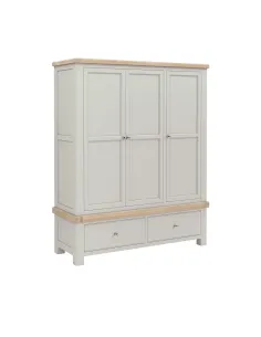 Marbury Triple Wardrobe - Light Grey | Murphy Furniture