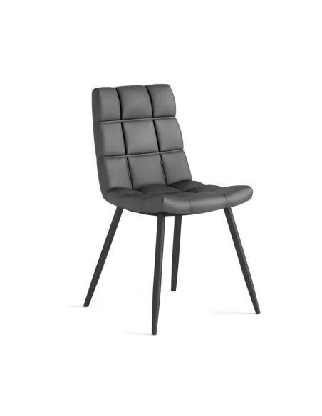 Hudson Dining Chair - Dark Grey PU | Murphy Furniture