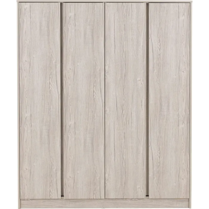 Malvern 4 Door Wardrobe - Urban Snow | Murphy Furniture