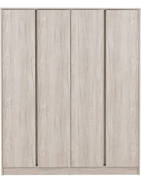 Malvern 4 Door Wardrobe - Urban Snow | Murphy Furniture