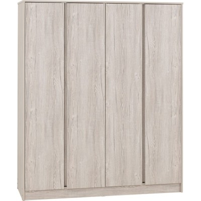 Malvern 4 Door Wardrobe - Urban Snow | Murphy Furniture