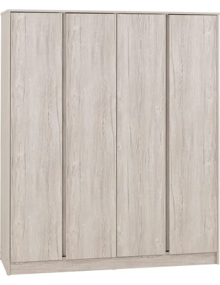 Malvern 4 Door Wardrobe - Urban Snow | Murphy Furniture