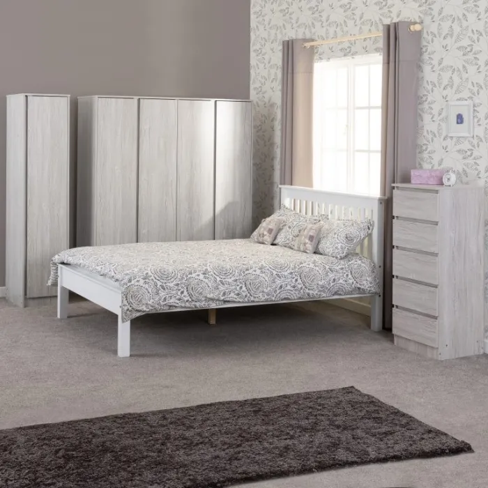 Malvern 4 Door Wardrobe - Urban Snow | Murphy Furniture
