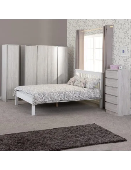 Malvern 4 Door Wardrobe - Urban Snow | Murphy Furniture