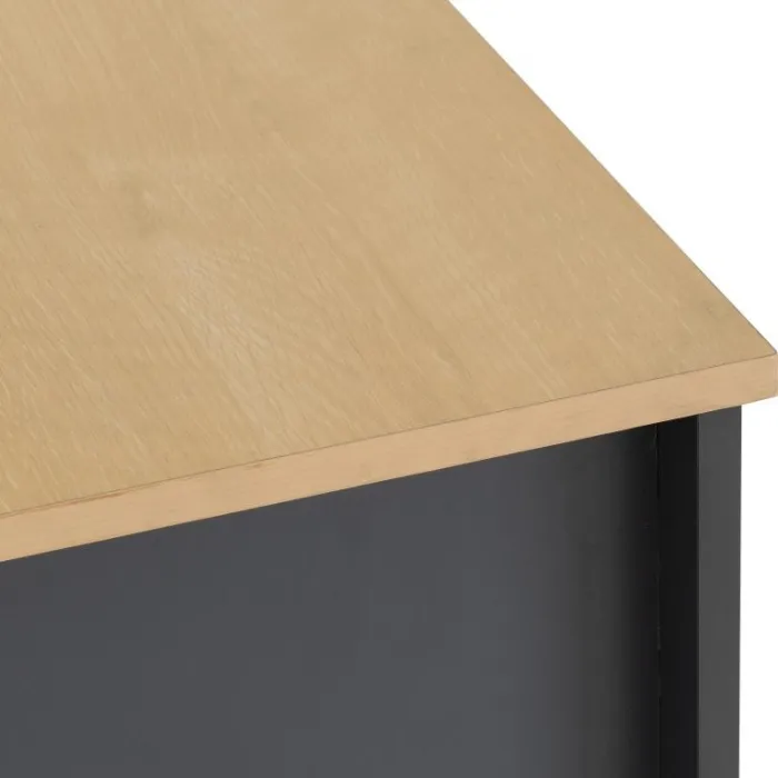 Portland 2 Drawer Bedside Locker - Grey/ | Murphy Furniture