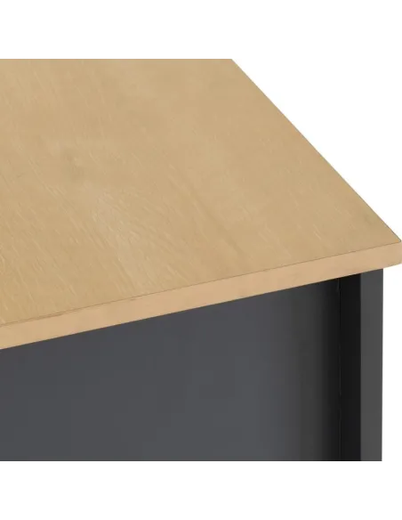 Portland 2 Drawer Bedside Locker - Grey/ | Murphy Furniture