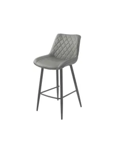 Silvia Bar Stool - Grey PU | Murphy Furniture