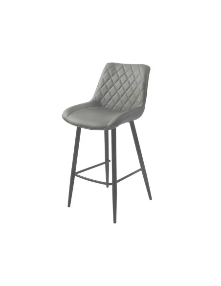 Silvia Bar Stool - Grey PU | Murphy Furniture