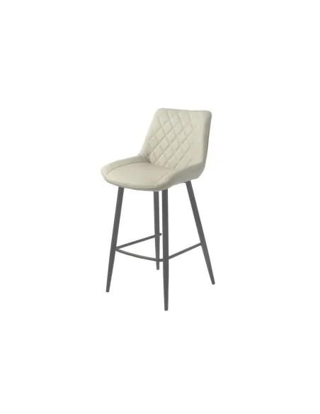 Silvia Bar Stool - Taupe PU | Murphy Furniture