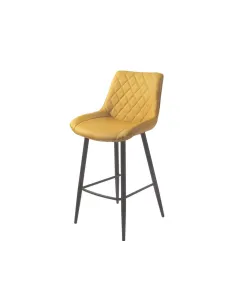 Silvia Bar Stool - Yellow PU | Murphy Furniture
