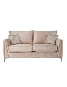 Pembrooke 3 Seater Fixed Sofa - Sand Fab | Murphy Furniture