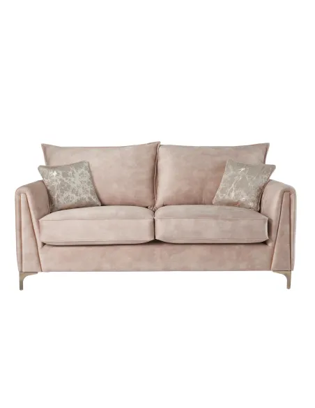 Pembrooke 3 Seater Fixed Sofa - Sand Fab | Murphy Furniture