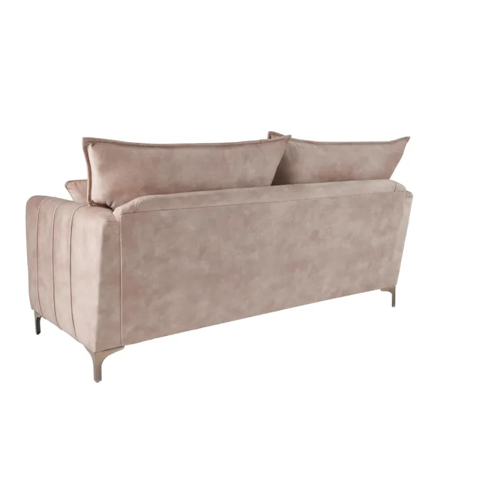 Pembrooke 3 Seater Fixed Sofa - Sand Fab | Murphy Furniture