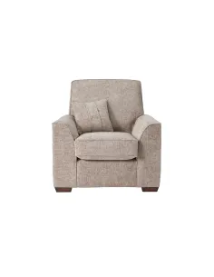 Rialto Fixed Armchair - Stone Fabric | Murphy Furniture 2