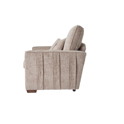 Rialto Fixed Armchair - Stone Fabric | Murphy Furniture