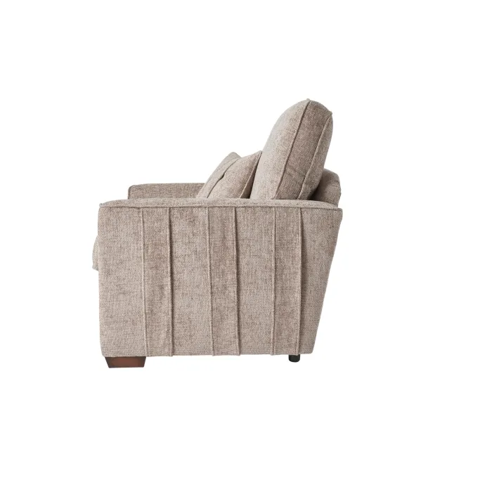 Rialto Fixed Armchair - Stone Fabric | Murphy Furniture
